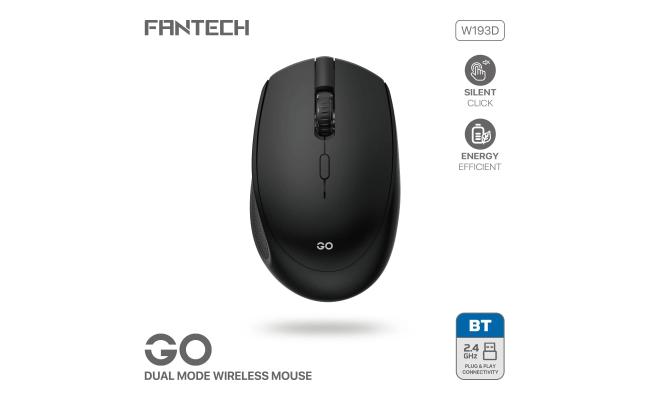 FANTECH W193D GO Dual Mode Wireless Mouse Black FANTECH W193D GO Dual Mode Wireless Mouse Black