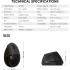 Fantech Comfy W195R Vertical Ergonomic Wireless Mouse – Silent Clicks, 2.4GHz & Bluetooth, Office & Home Use (Black)