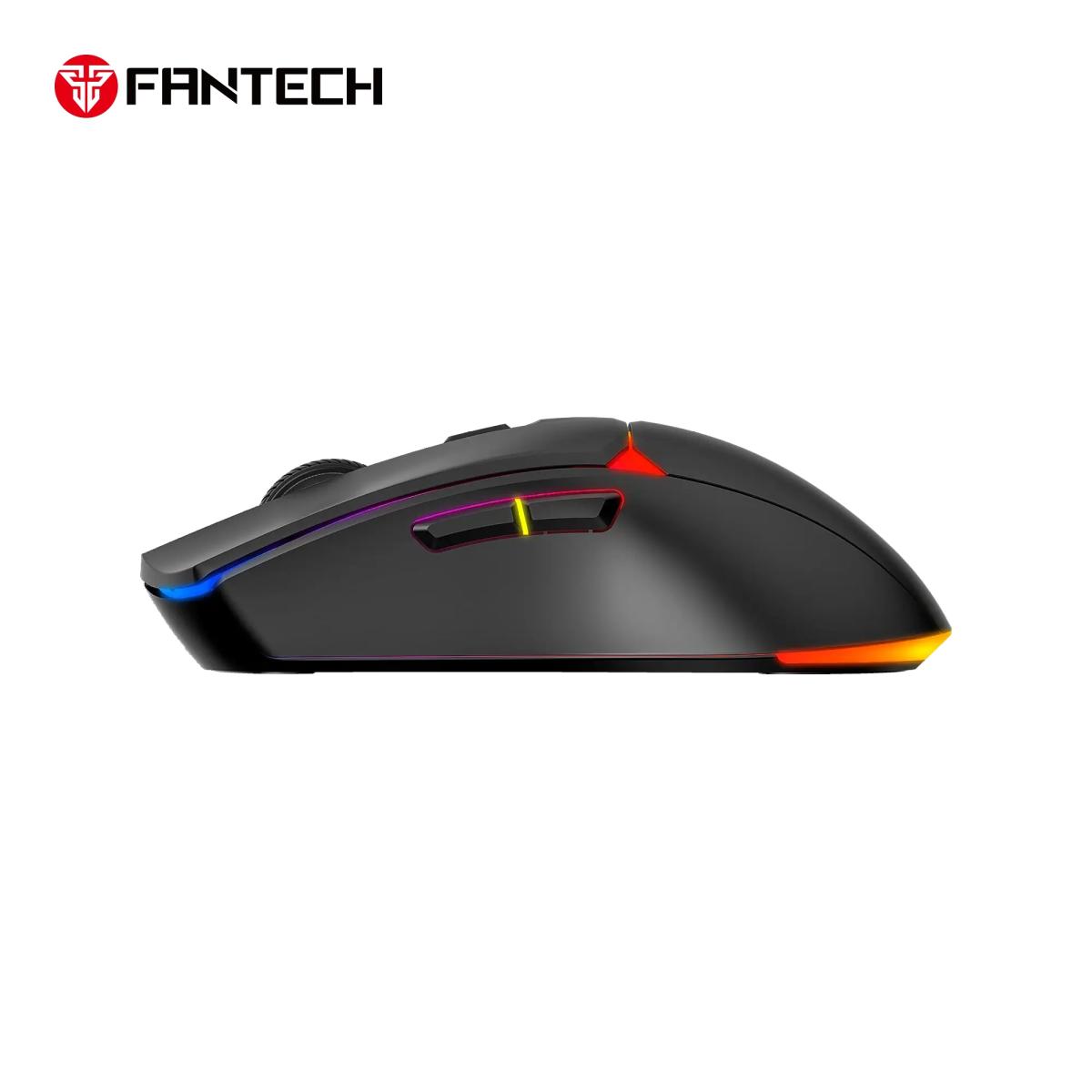 FANTECH WG7V2 CRYPTO II Wireless Gaming Mouse - White, Switch Lifetime: 20 Million Clicks Sensor: Optical Gaming Sensor DPI (Max): 12000 DPI-Black