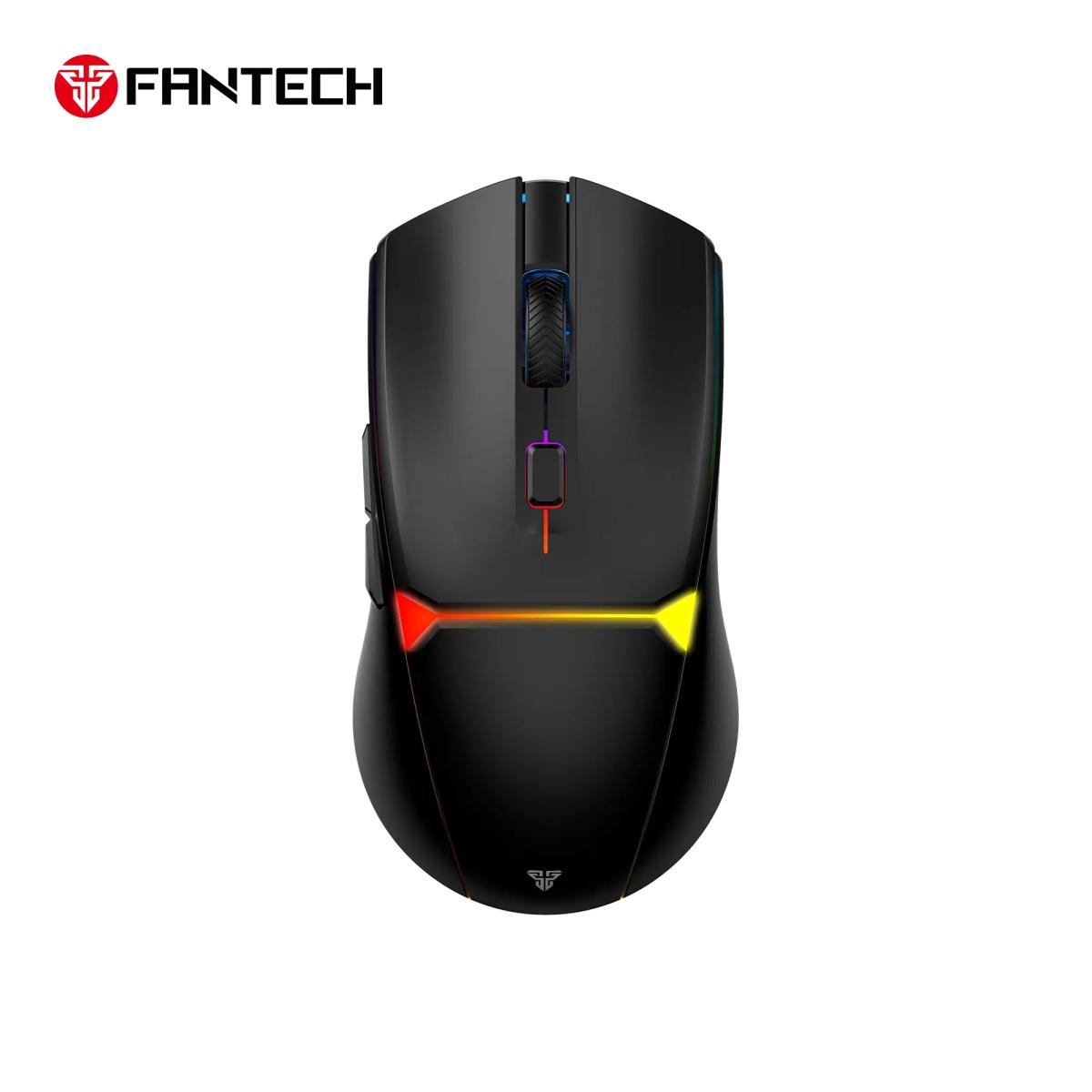 FANTECH WG7V2 CRYPTO II Wireless Gaming Mouse - White, Switch Lifetime: 20 Million Clicks Sensor: Optical Gaming Sensor DPI (Max): 12000 DPI-Black