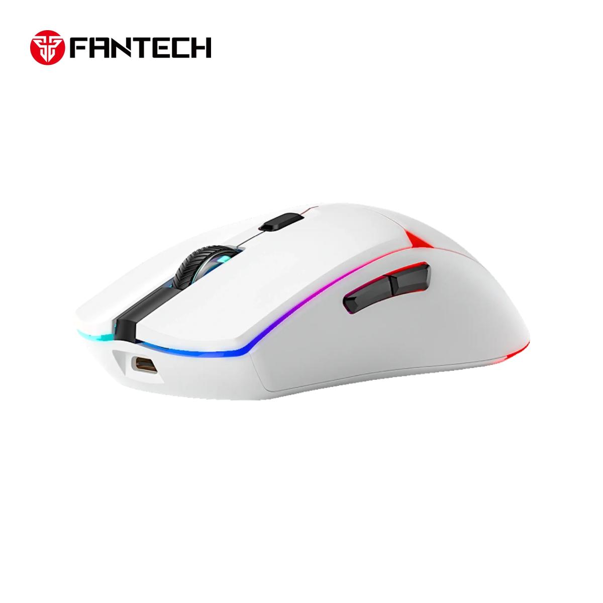 FANTECH WG7V2 CRYPTO II Wireless Gaming Mouse - White, Switch Lifetime: 20 Million Clicks Sensor: Optical Gaming Sensor DPI (Max): 12000 DPI-White
