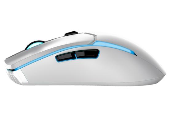 FANTECH VENOM II WGC2 RGB (Vibe Edition White) 2.4GHz Wireless Gaming Mouse w/ Optical Sensor, Up To 4000 DPI, Rechargeable 400mAh Battery
