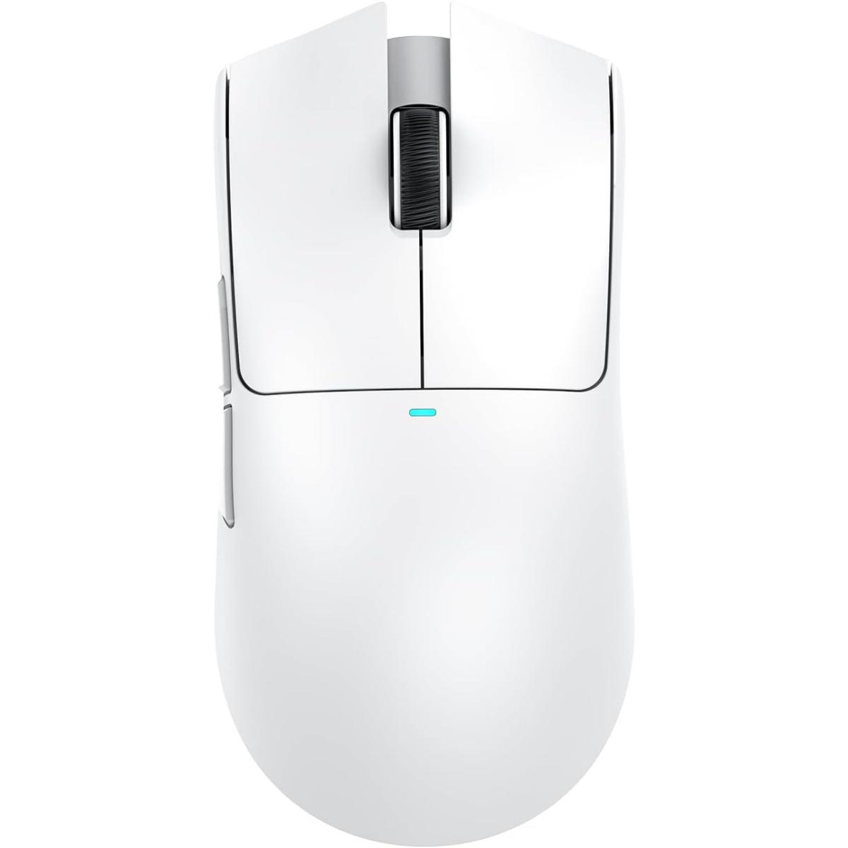ATTACK SHARK X11 Lightweight Wireless Gaming Mouse with RGB Charging Dock,Tri-Mode-2.4G/USB-C Wired/BT,22K DPI,PAW3311 Optical Sensor,HUYU Switch, 5 programmable Buttons for PC/Mac(White)