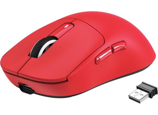 ATTACK SHARK X3 Wireless Gaming Mouse, 49g Ergonomic Computer Mouse, Triple Modes PAW3395 26K DPI Optical Sensor, 200h Battery Life, Programmable Buttons, Gaming Accessories for PC/Laptop/Mac (Red)