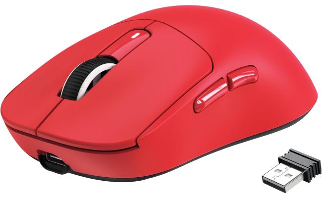 ATTACK SHARK X3 Wireless Gaming Mouse, 49g Ergonomic Computer Mouse, Triple Modes PAW3395 26K DPI Optical Sensor, 200h Battery Life, Programmable Buttons, Gaming Accessories for PC/Laptop/Mac (Red)