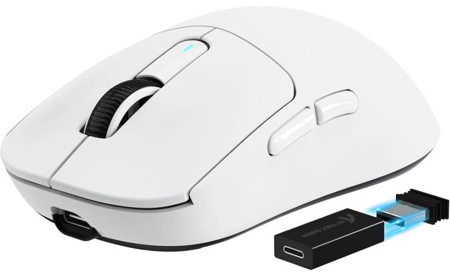 ATTACK SHARK X3PRO 4K/8K Lightweight Wireless Gaming Mouse with Tri-Mode(Wired/2.4GHz/BT),PAW3395 Optical Sensor,26K DPI,Kailh GM8.0 Switch,Long Battery,7 Buttons for PC/Laptop/Win/Mac(White) ATTACK SHARK X3PRO 4K/8K Lightweight Wireless Gaming Mouse with Tri-Mode(Wired/2.4GHz/BT),PAW3395 Optical Sensor,26K DPI,Kailh GM8.0 Switch,Long Battery,7 Buttons for PC/Laptop/Win/Mac(White)