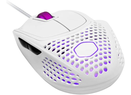 Cooler Master MM720 Matte White RGB with Lightweight 49g 16,000 DPI IP58 Gaming Mouse
