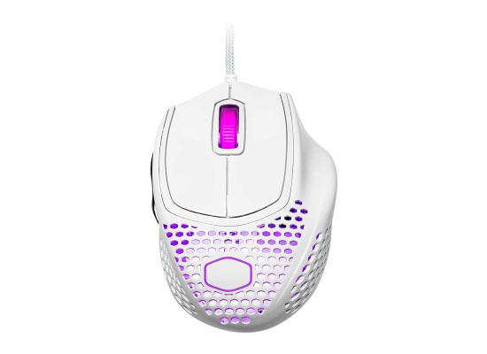 Cooler Master MM720 Matte White RGB with Lightweight 49g 16,000 DPI IP58 Gaming Mouse
