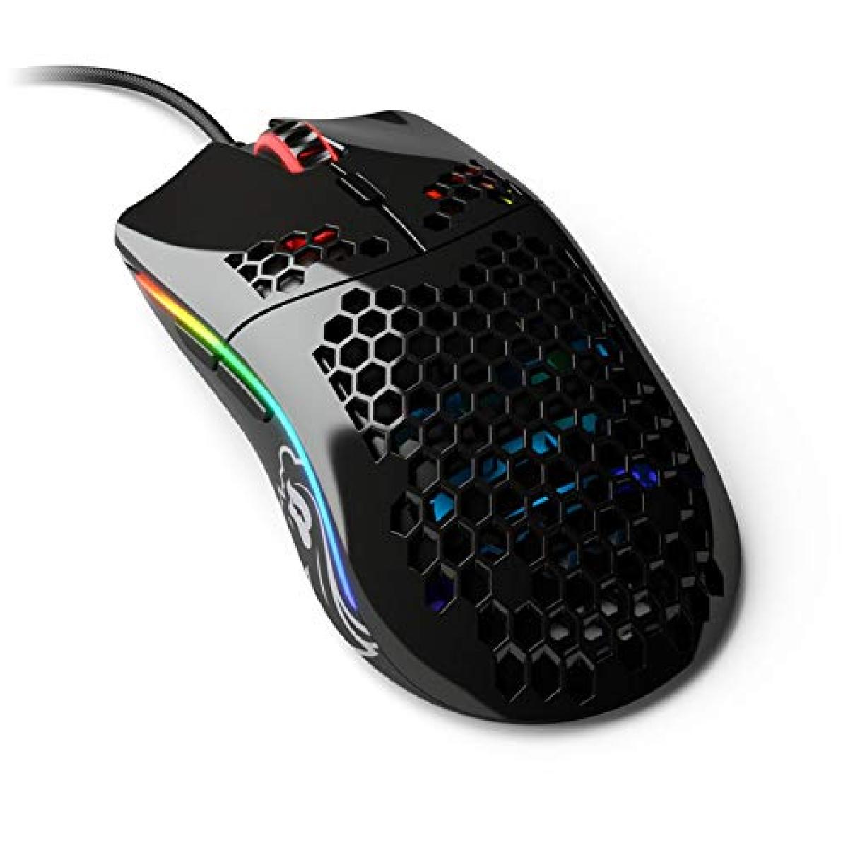 Glorious Model O (Glossy Black) Gaming Mouse 12000DPI Pixart 3360 Optical Sensor RGB 68G