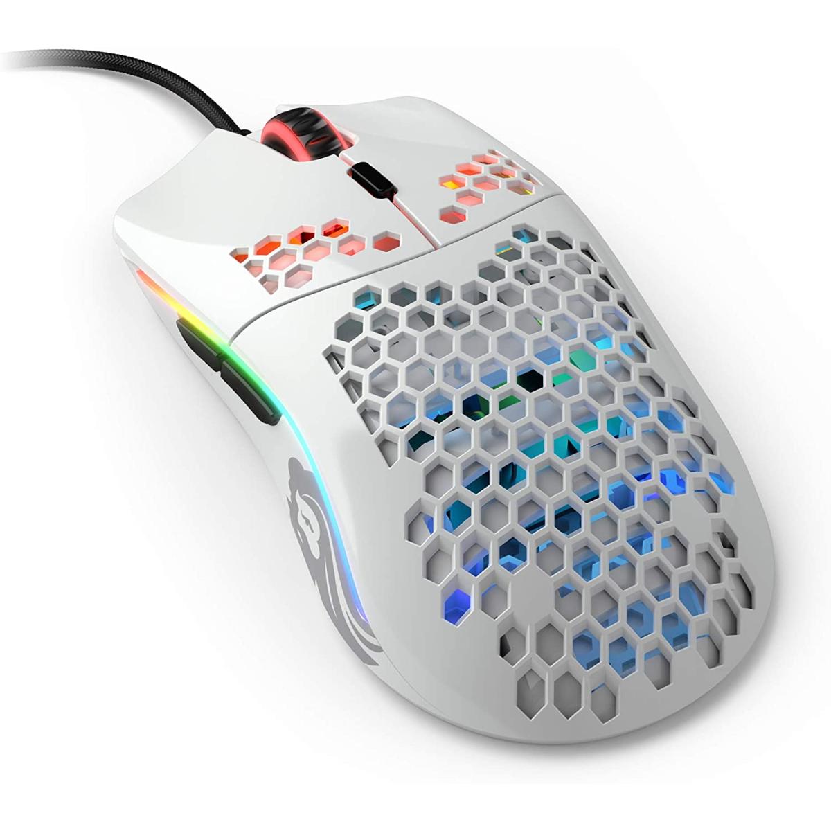 Glorious Model O Glossy White Gaming Mouse 12000dpi Pixart 3360 Optical Sensor Rgb 69g 4362