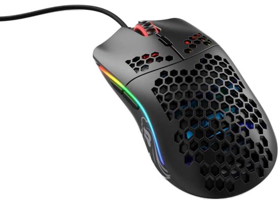 Glorious Model O Minus (Matte Black) Gaming Mouse 12000DPI  Pixart 3360 Optical Sensor RGB 58G - Small Hand