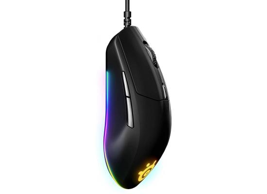 SteelSeries Rival 3 Wired Prism RGB Lighting TrueMove Optical Sensor Light & Ergonomic Gaming Mouse, 8500 CPI