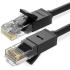 UGREEN NW102-20160 2M Cat 6 U/UTP Lan Cable with Gold-Plated conductor, 8-Core Twisted-Pair & Data Transmission Upto 1000MBPS - Black