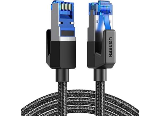 UGREEN CAT8 NW153  Pure Copper Ethernet Cable Braided 10m (Black)
