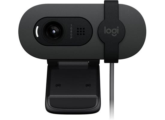 Logitech Brio 105 Full HD 1080p Business Webcam with Auto-Light Balance, USB-A, Privacy Shutter, Easy Set-Up, Compatible with Windows, macOS, ChromeOS - Graphite
