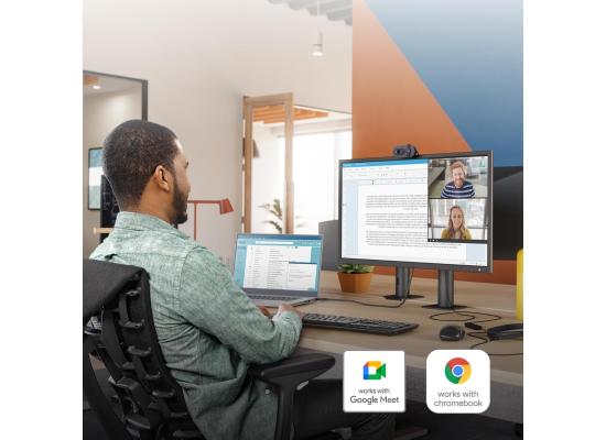 Logitech Brio 105 Full HD 1080p Business Webcam with Auto-Light Balance, USB-A, Privacy Shutter, Easy Set-Up, Compatible with Windows, macOS, ChromeOS - Graphite