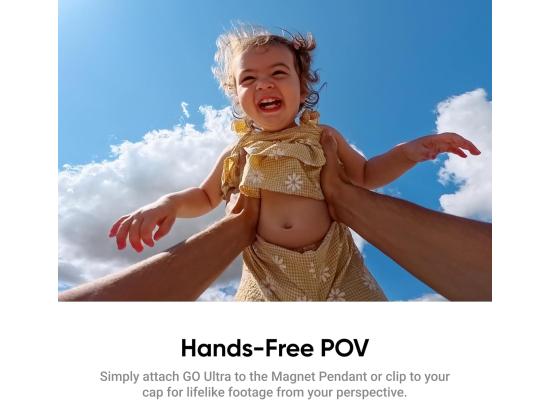 Insta360 GO Ultra Standard Bundle Midnight Black - Tiny Hands-Free 4K Cam, Lightweight & Portable, Low Light Excellence, Mount Anywhere, FlowState Stabilization, 200 Min Battery Life, Midnight Black