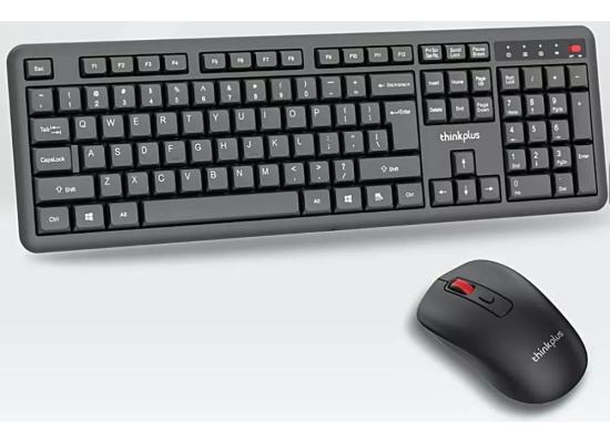 Lenovo KM125 PRO thinkplus Wireless Keyboard & Mouse Combo, Ergonomic Design for Comfortable Use, Lightweight and Efficient Design for Office and Home Use.