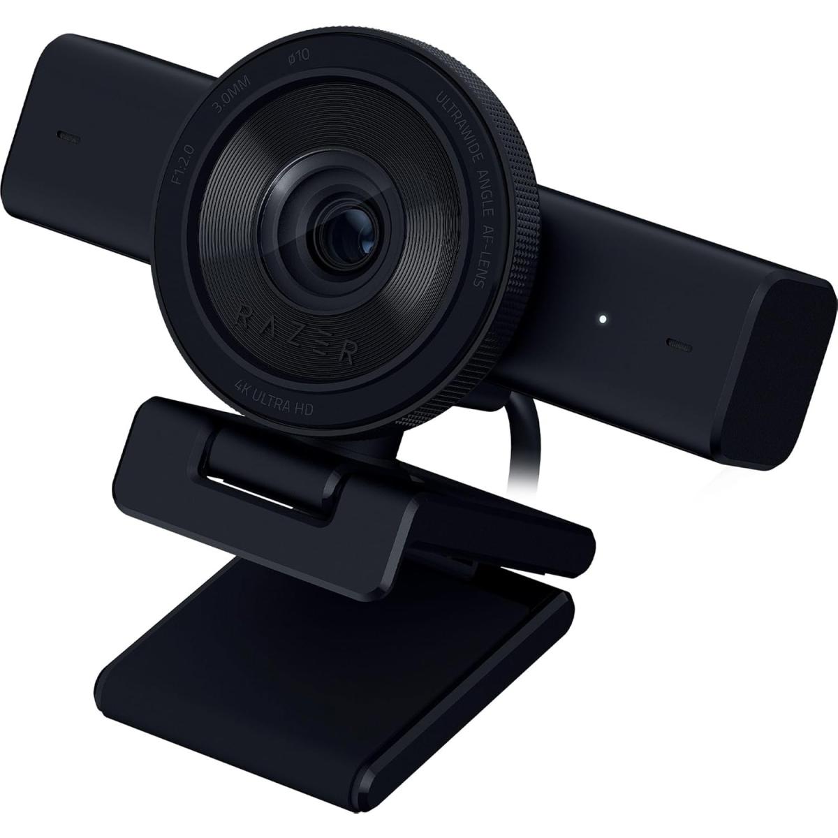 Razer Kiyo V2 4K Stream Edition Webcam (4k-30FPS/1080p-60FPS) for Video Conferencing, Streaming - Black