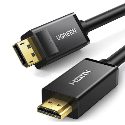 UGREEN 10204 DISPLAYPORT 1.2 TO HDMI CABLE 4K30HZ FHD120HZ 2.25Gbps – (5M)