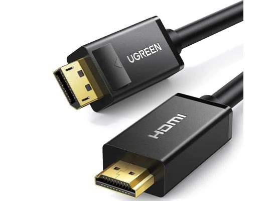 UGREEN 10204 DISPLAYPORT 1.2 TO HDMI CABLE 4K30HZ FHD120HZ 2.25Gbps – (5M)