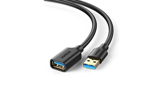 UGREEN USB Extension Cable, Black, 480 Mbps data transfer rate, Usb Male USB Female 2M.