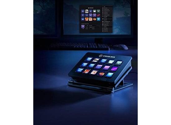 Corsair Elgato Stream Deck OG 15-Key Control Pad, USB 2.0, 15 Customizable LCD keys, For PC & Mac, trigger actions in OBS Studio, Streamlabs, Twitch & YouTube