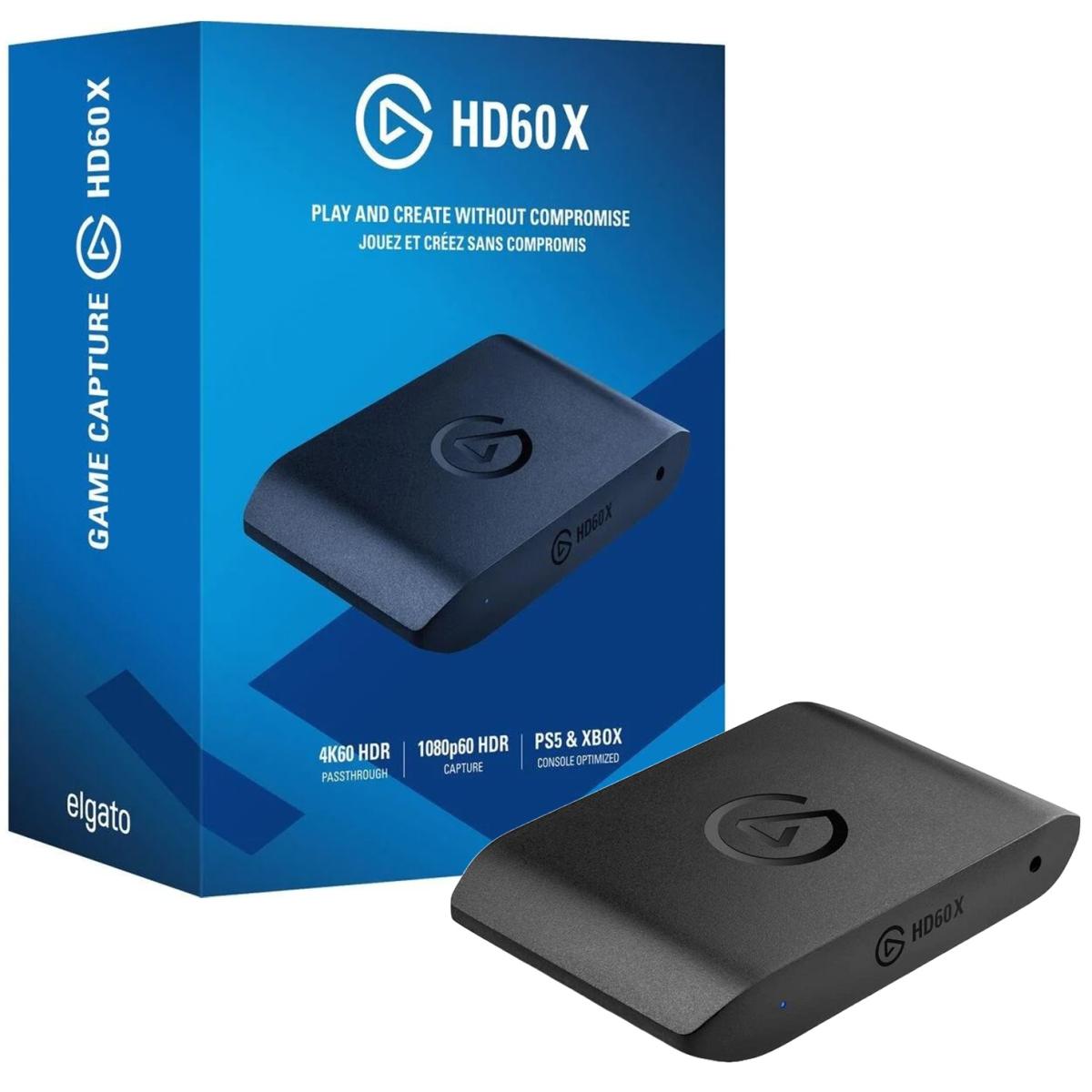 Corsair Elgato HD60 X USB 3.0 Capture Card, HDMI Streaming & Recording HDR 10-bit Passthrough (up to 4K60) / Capture (up to 1080p60) For PC, Mac, XBOX ,PS