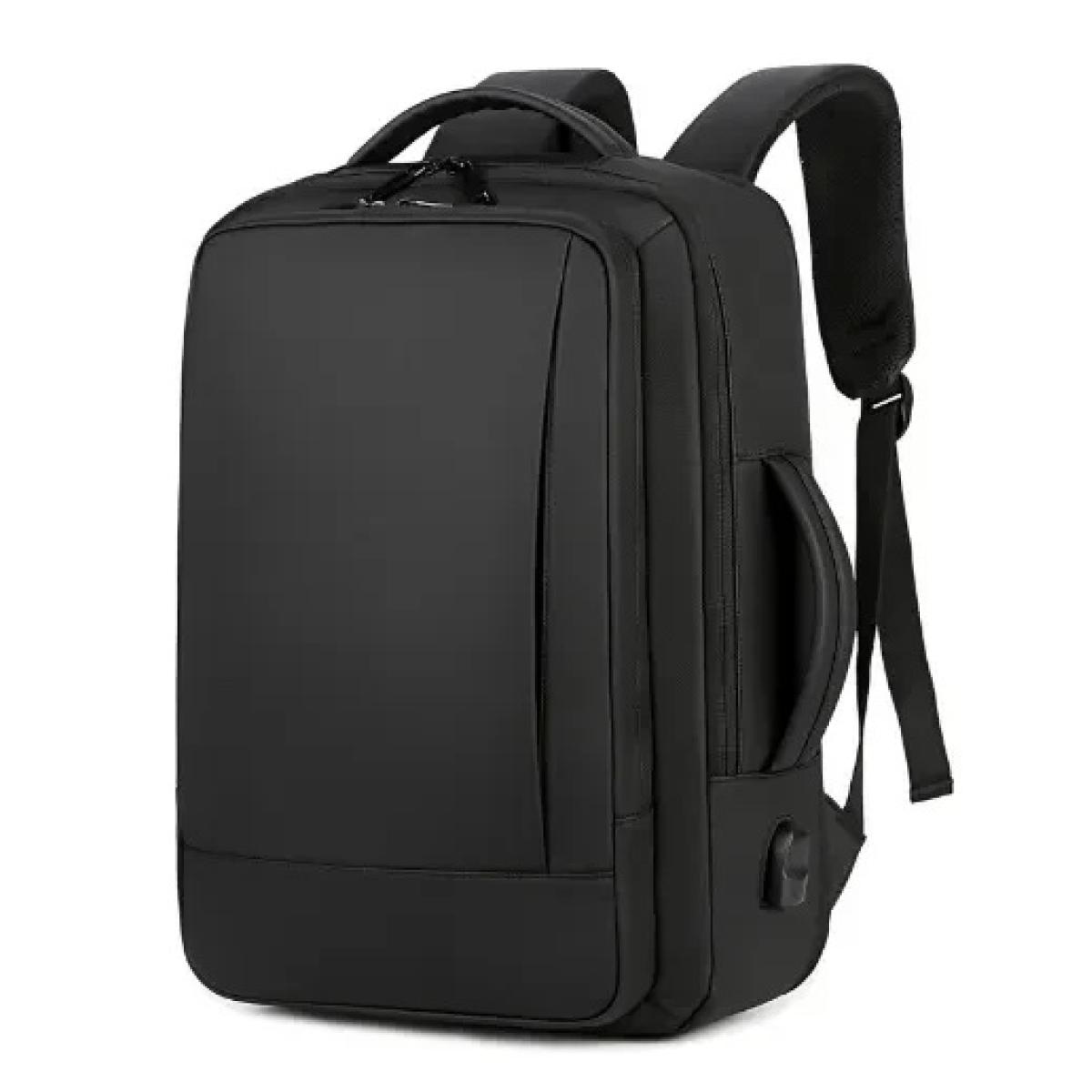 Expandable 16inch Laptop Backpack Black 1905