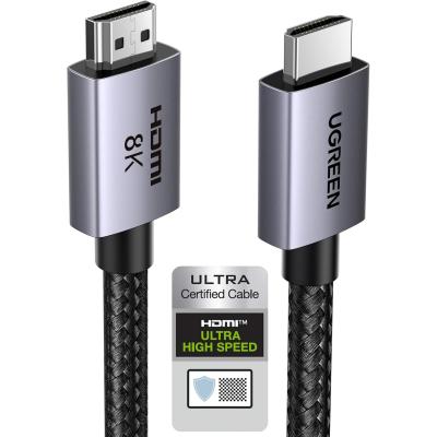 UGREEN 8K HDMI 2.1 Cable 48Gbps 6.6FT, Certified Ultra High Speed HDMI Cord Aluminum, 4K@240Hz 120Hz 10K 8K@60Hz, HDCP 2.2&2.3, eARC HDR 10 Dolby.