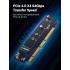 UGREEN PCIe 4.0 M.2 NVMe Adapter, 64Gbps, Heat Sink, M-Key & M&B-Key, NVMe/AHCI SSD 2280/2260/2242/2230, PCIe X16/X8/X4, Windows 7/8/10, Linux, Mac OS 9/10, Part Number 30715