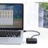 UGREEN,(40850) USB HUB SPLITTER 4 PORTS USB 3.0 WITH USB-A AND USB-C CABLE 1M.