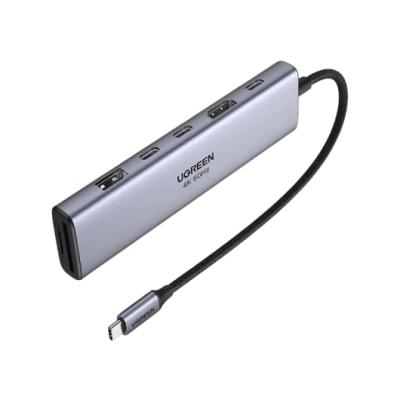 Ugreen CM511 (45521) 7 in 1 USB-C Hub 4K HDMI Multiport Adapter with 100W PD, 2 USB- C 3.0, USB 3.2 and SD/TF Card Reader 104 mb/s