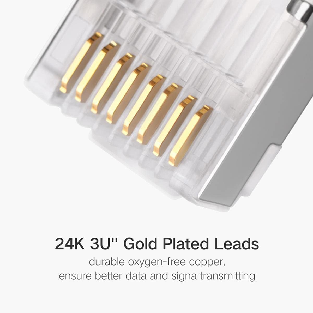 UGreen 50247 RJ45 Cat6 Shield Connector Plug 50-Piece Set