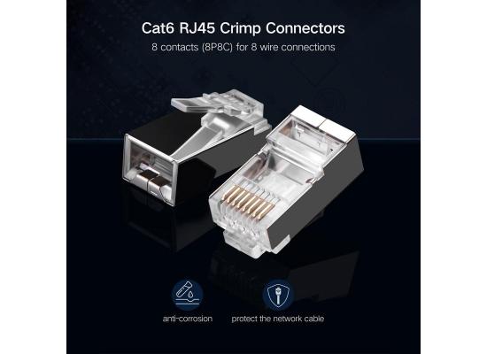 UGreen 50247 RJ45 Cat6 Shield Connector Plug 50-Piece Set