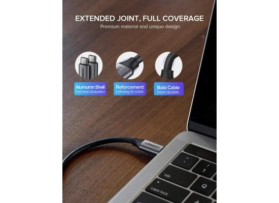 UGREEN USB 3.1 Type C Male to Type C Male Cable Nickel Plating Aluminum Shell 1.5m