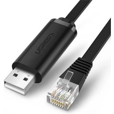 UGREEN CM204 USB TO RJ45 CONSOLE CABLE, 3M, Black | 60813