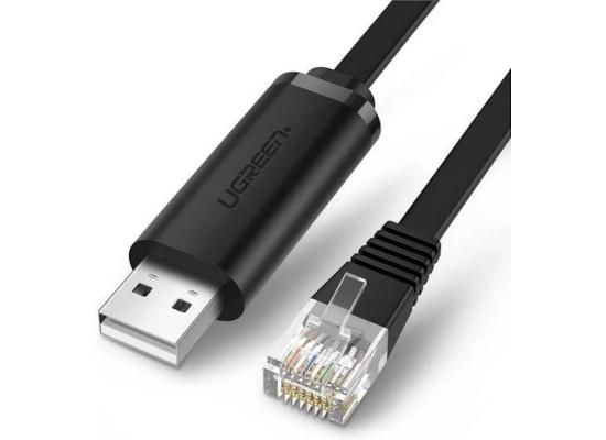 UGREEN CM204 USB TO RJ45 CONSOLE CABLE, 3M, Black | 60813