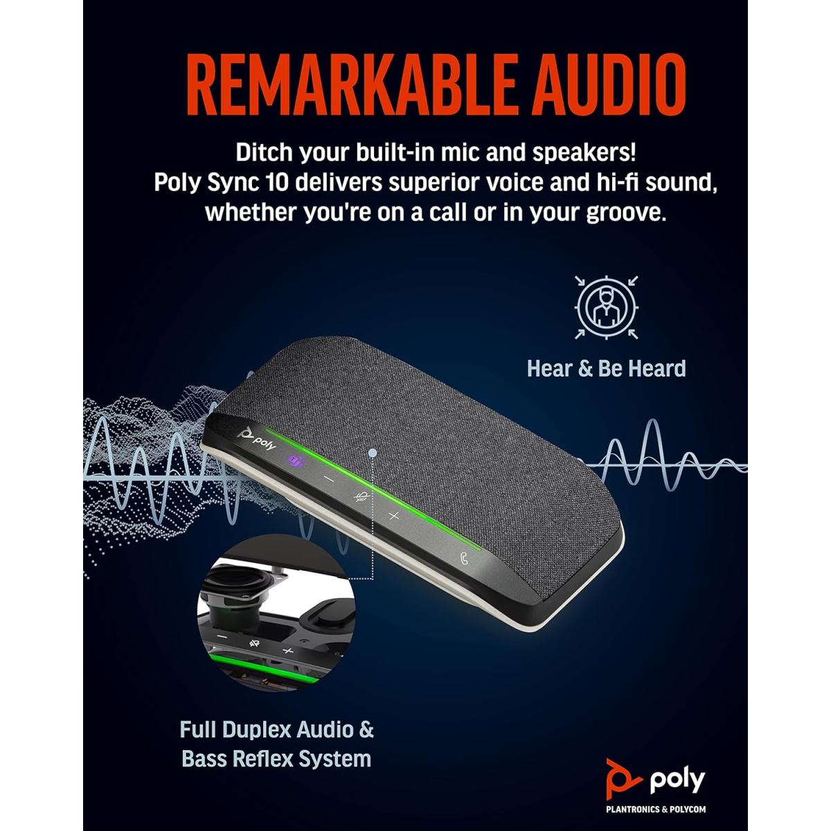 Poly Sync 10 Microsoft Teams Certified Speakerphone