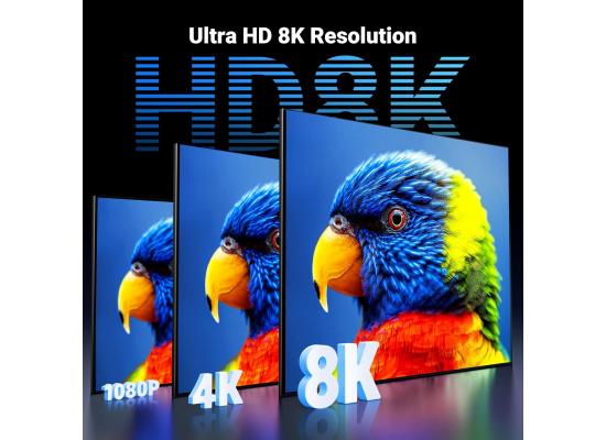 UGREEN 8K HDMI 2.1 Cable 5M (16FT),8K@60Hz,4K@240Hz/144Hz/120Hz HD Cable, HDR 10+, Compatible with MacBook Pro/PS4 And More.