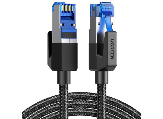 UGREEN Cat 8 Ethernet Cable 3M, High Speed Braided 40Gbps 2000Mhz Network Cord Cat8 RJ45 Shielded Indoor Heavy Duty LAN Cables Compatible for Gaming PC PS5 Xbox Modem Router 3M