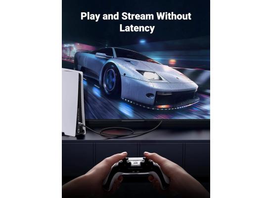 UGREEN Cat 8 Ethernet Cable 3M, High Speed Braided 40Gbps 2000Mhz Network Cord Cat8 RJ45 Shielded Indoor Heavy Duty LAN Cables Compatible for Gaming PC PS5 Xbox Modem Router 3M