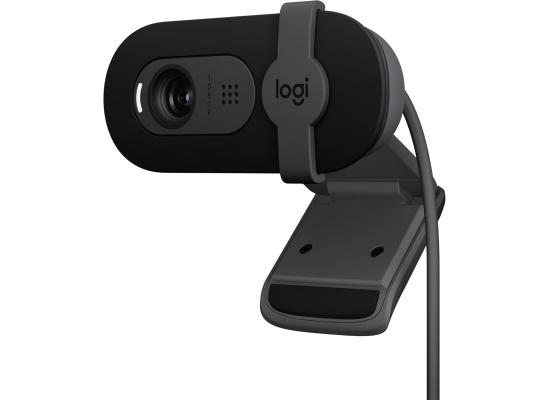 Logitech Brio 100 Full HD 1080p Webcam for Meetings, Streaming, Desktop, Laptop, PC - Built-in Mic, Shutter, Works with Zoom, Microsoft Teams, Nintendo Switch 2’s New GameChat Mode-Off, Graphite