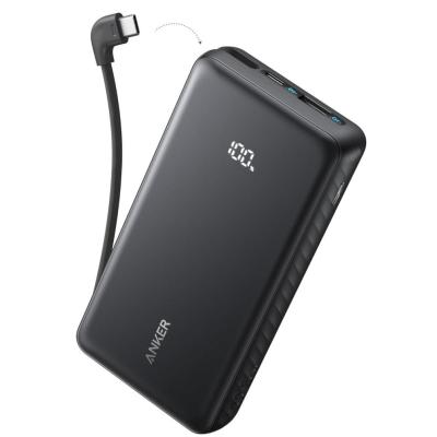 Anker Zolo Power Bank, 20k, 22.5W Max, USB-C In and Out Fast Charging Battery Pack, Slim Travel Essential Phone Power Bank.