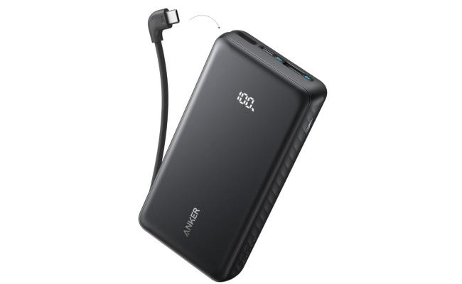 Anker Zolo Power Bank, 20k, 22.5W Max, USB-C In and Out Fast Charging Battery Pack, Slim Travel Essential Phone Power Bank.
