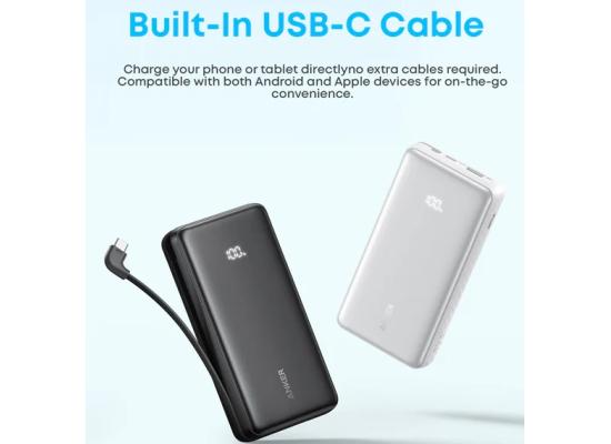 Anker Zolo Power Bank, 20k, 22.5W Max, USB-C In and Out Fast Charging Battery Pack, Slim Travel Essential Phone Power Bank.