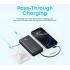 Anker Zolo Power Bank, 20k, 22.5W Max, USB-C In and Out Fast Charging Battery Pack, Slim Travel Essential Phone Power Bank, White.