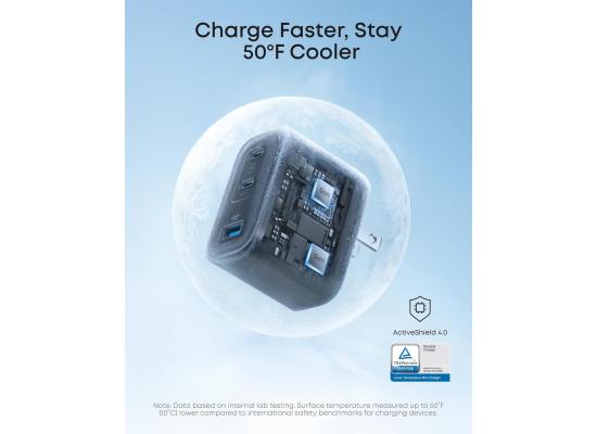 Anker Nano Charger, Ultra-Fast 70W Output 3-Port USB C Charger Block, Fast Charging, Compact and Stylish, for, MacBook, iPad, and More.