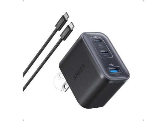 Anker Nano Charger, Ultra-Fast 70W Output 3-Port USB C Charger Block, Fast Charging, Compact and Stylish, for, MacBook, iPad, and More.