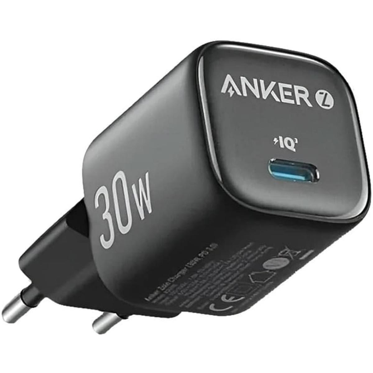 Anker Zolo Charger USB-C Output Wall Charger 30W PD, Fast Charging - Black